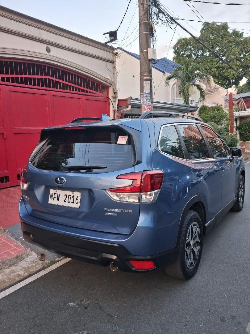 Subaru Forester 2.0i Eyesight Auto (Category: Used Cars) located in Manila. Submitted by jrfs11 (Listing ID 1470564409, Image 3). Description: Selling our almost new 2019 Subaru Forester 2.0i-L Eyesight. Strong,reliable and fuel efficient 2.0 gas engine. Smooth shifting Automatic Transmission Symmetrical AWD Mileage is only at 36tkm Very slightly used Bring a mechanic and scanner. Casa maintained Never been in any accident Never flooded Always pa