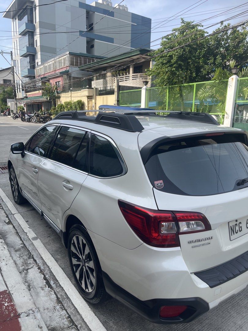 Subaru Outback 2.5i AWD CVT (A) (Category: Used Cars) located in Manila. Submitted by gerimo (Listing ID 1470521326, Image 3). Description: For Sale!!!l First owned ( owner seller) Well maintained, owner driven Start & Drive condition 2016 Subaru Outback 2.5i 4 cylinder gas boxer engine ( not 6 cylinder) Symmetrical AWD 73k mileage No collision history No flooded history 2 original keys / push start original color/ paint (white) RFS: upgrade Loca