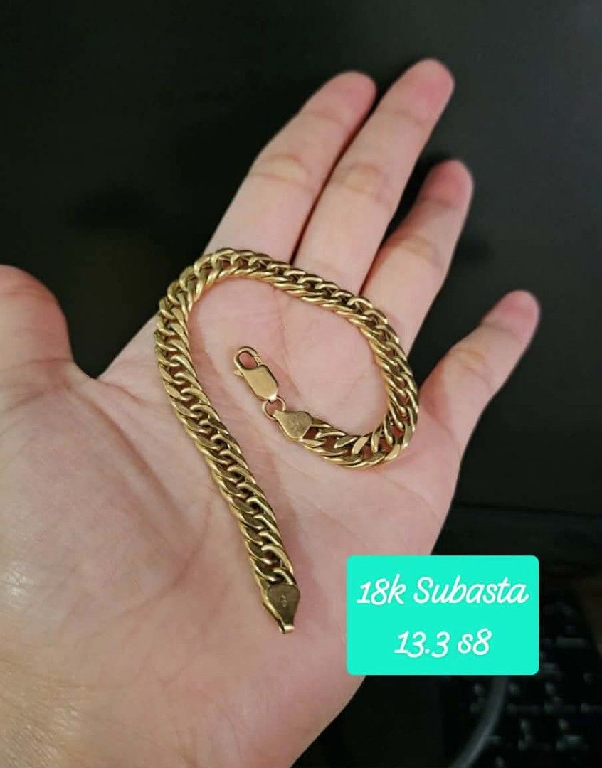 SUBASTA 18k Saudi gold Items (Category: Necklaces) located in Manila. Submitted by bhelgoldseller2ndaccount (Listing ID 1470583008, Image 3). Description: Subasta 18k Sale : 7,000 per g . 1 pc each..