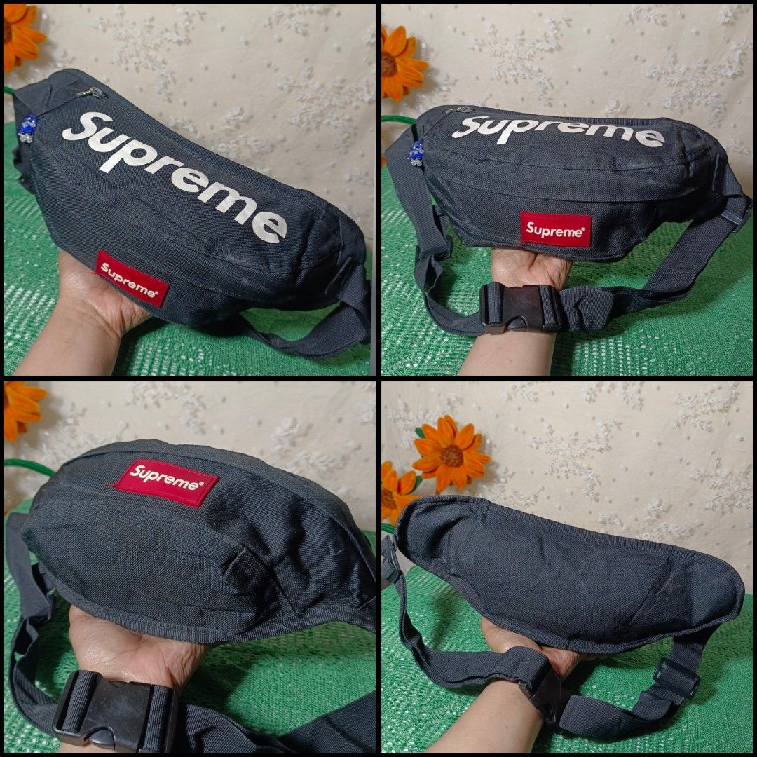 Supreme Belt Bag (Category: Belt bags, Clutches and Pouches) located in Baguio. Submitted by castiel.25 (Listing ID 1470620187, Image 3). Description: ▪️Ukay Source ▪️Excellent Condition pa kaso wala yung isang puller niya (replaced ng keychain) ▪️NO TAGS.