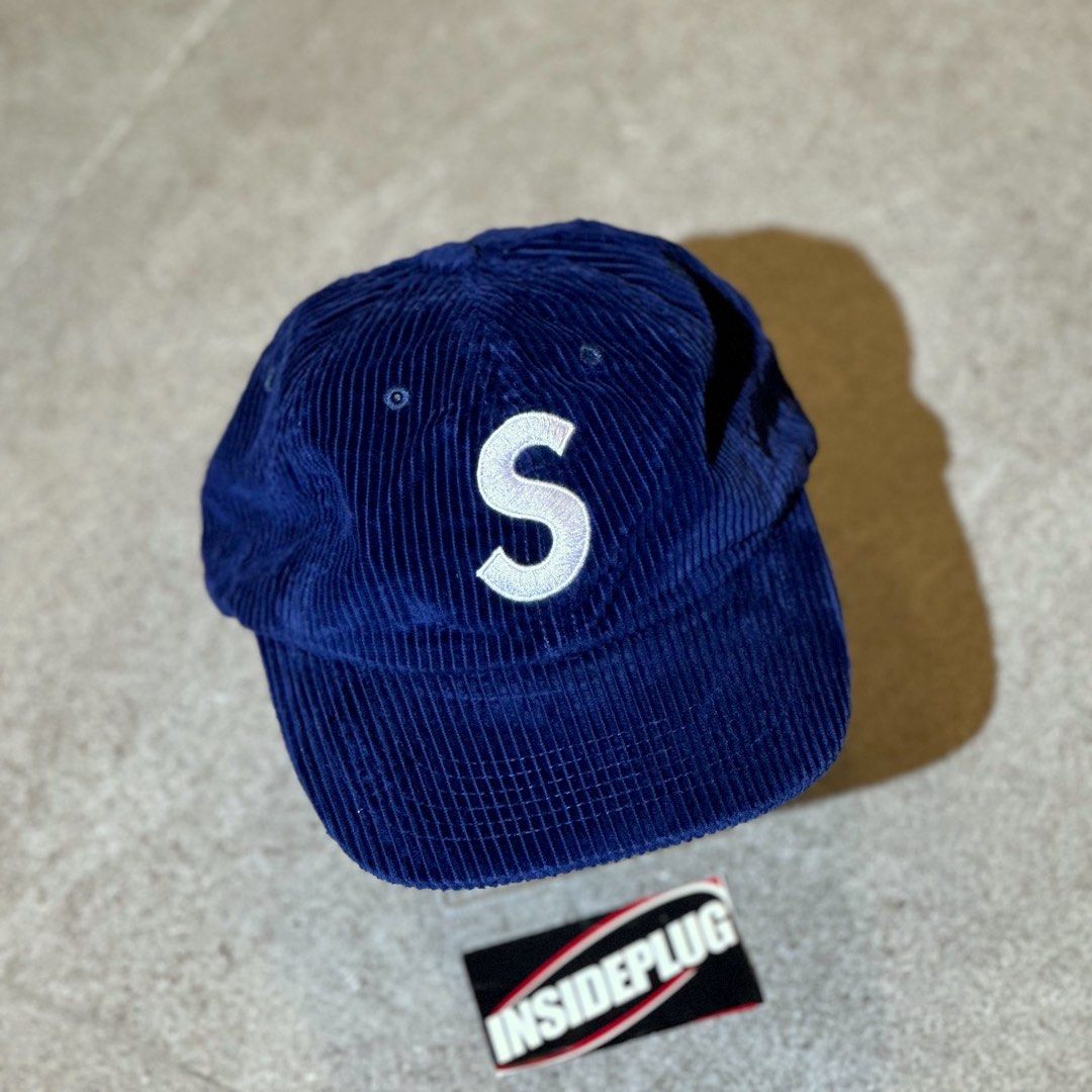 Supreme FW26 Corduroy S Logo 6 Panel Cap Navy (Category: Caps & Hats) located in Quezon City. Submitted by inside_plug (Listing ID 1470589657, Image 2). Description: For Sale Supreme Corduroy S Logo 6 Panel Cap Navy Brandnew Dm us to purchase.