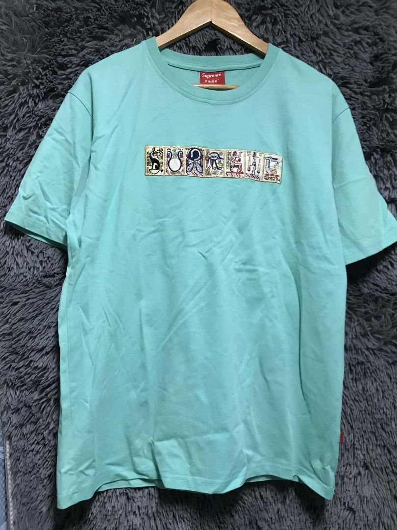 Supreme Tee (Category: Activewear) located in Manila. Submitted by thrift_marvs (Listing ID 1470723917, Image 1). Description: Supreme Tee Excellent Condition No Issue Size Large Width 22 Length 29 280 PLUS SHIPPING FEE ONLY.