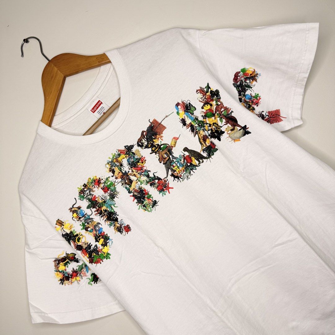 Supreme Toy Pile Tee (Category: Luxury Apparel) located in Marikina City. Submitted by aalibabyy (Listing ID 1470643825, Image 3). Description: Supreme Toy Pile Tee Length: 28" Width: 20" Size: Medium Authentic ₱2,000.