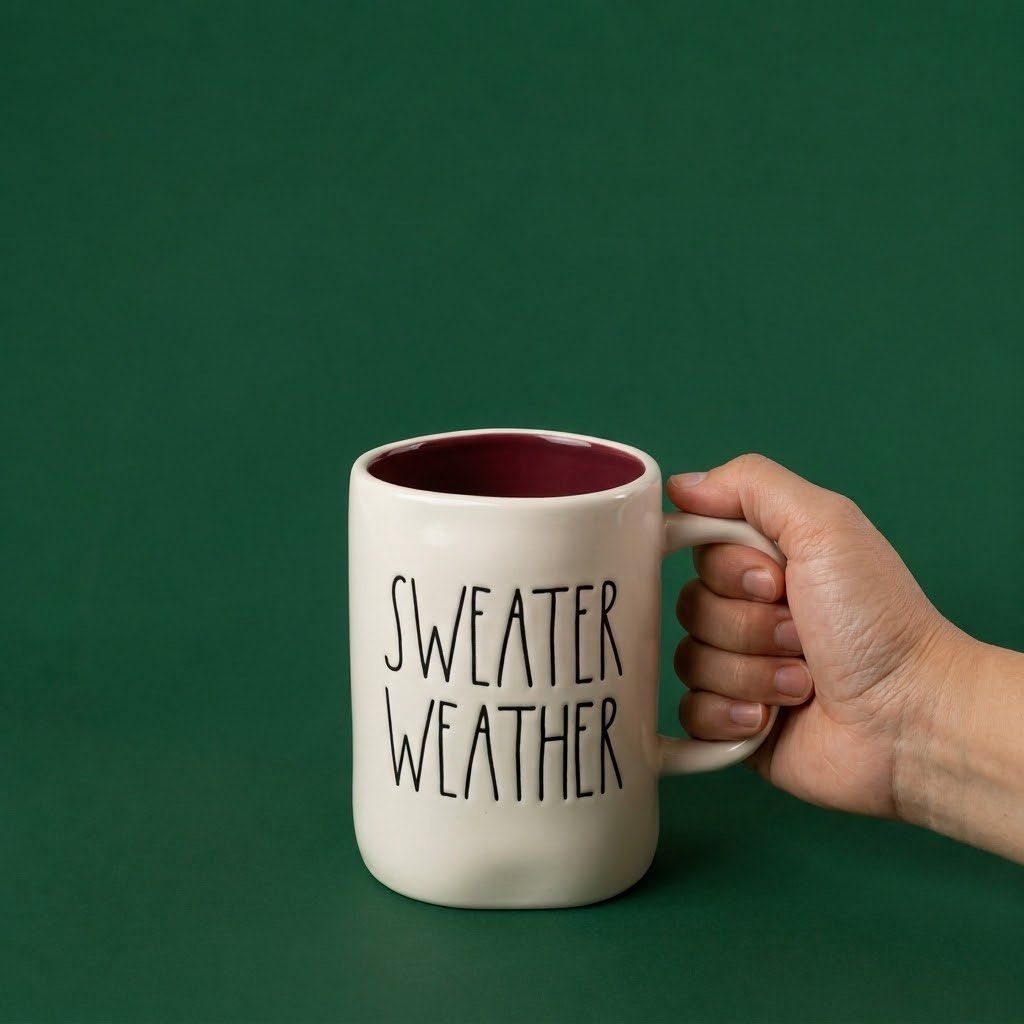 Rae Dunn Sweater Weather Ceramic Mug Coffee (Category: Coffee & Tea Tableware) located in Baguio. Submitted by the_general_store (Listing ID 1470573130, Image 2). Description: Rae Dunn Sweater Weather Mugs: height 4.75”, rim 3.25” *Maroon - 2 pieces available *Red - 1 piece **Please note that our products are mall pullouts/factory overruns, so there may be possible minor imperfections. Please manage your expectations. Thank you!.