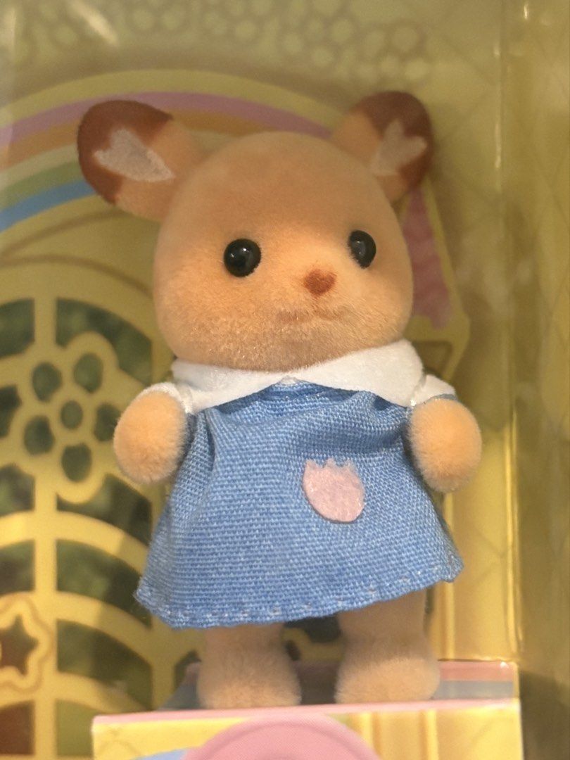 SYLVANIAN Nursery Playmate - Deer Baby (Category: Kids Toys) located in Santa Rosa. Submitted by seirenitea (Listing ID 1470393132, Image 1). Description: ✧˖°.⋅✴︎˚｡⋆ ! sylvanian nursery playmate deer 𐙚 baby deer & backpack (choose color) ⟢ bought just today! 𐙚 avail from set hatian ⟢ ufs another outfit & backpack set: 85php 💰 mop - gcash 📦 mod - j&t | lalamove 📍 loc - laguna (meetup = ok!), sampaloc (after weekends) ! cross-posted ✧˖°.⋅✴︎˚｡⋆