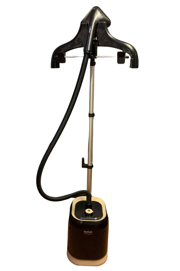 Tefal ProStyle Garment Steamer – Black & Gold (Category: Irons & Steamers) located in Cavite. Submitted by tiffyfits (Listing ID 1470659285, Image 2). Description: Selling my Heavy Duty Tefal ProStyle Garment Steamer! ✨ Features: Tefal ProStyle brand Black and gold design Upright garment steamer with hanger Flexible steam hose Helps remove wrinkles and freshen up clothes Convenient for home use 📌 Condition: Please see actual photos. Message me f