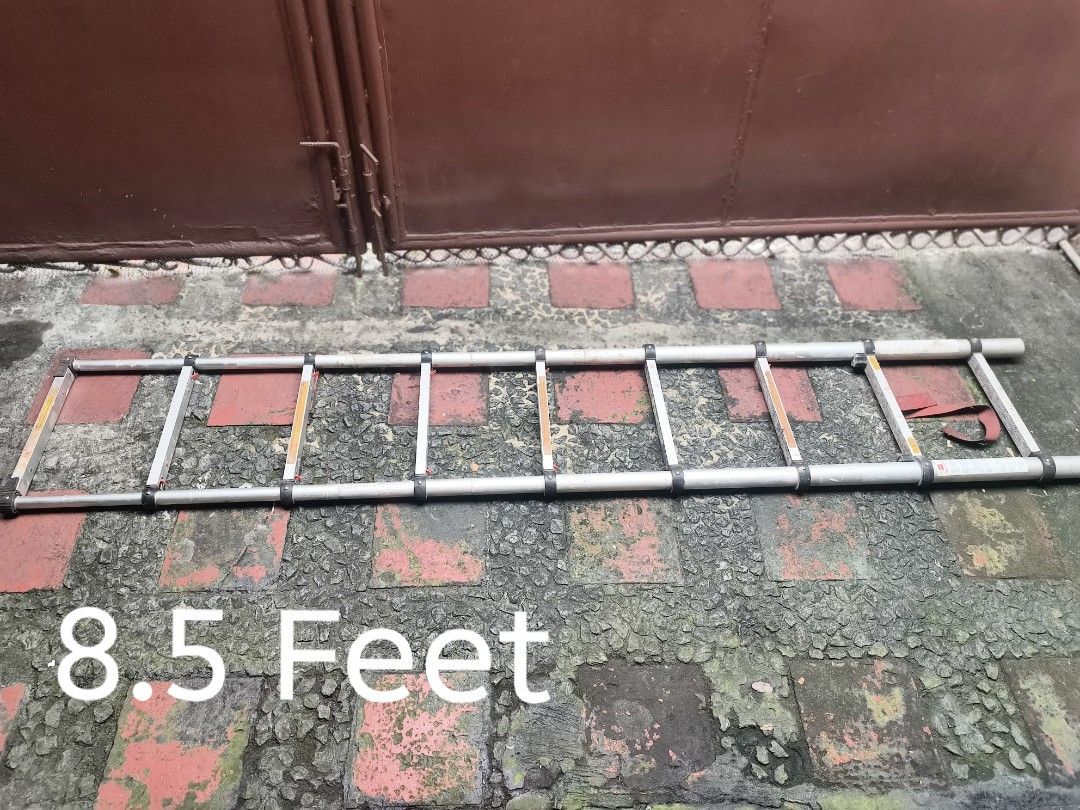 Telescopic Ladder(8.5ft) (Category: Ladders & Steps) located in Pasig City. Submitted by randomstuffs23 (Listing ID 1470622814, Image 2). Description: As is nasa picture for lalamove or pick up.