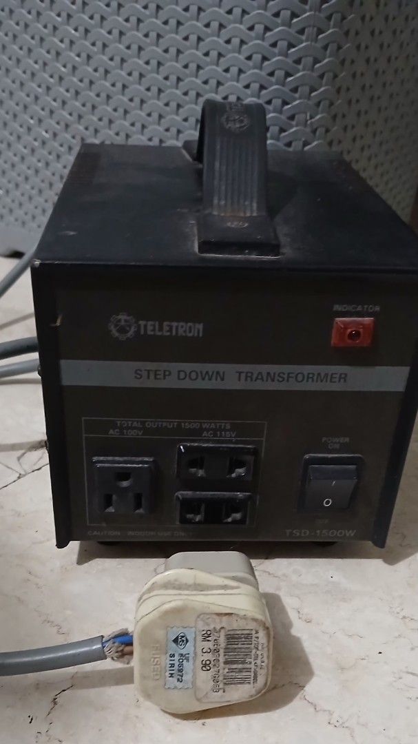 Teletron TSD-1500W Step Down Transformer (Category: Electrical, Adaptors & Sockets) located in Pasig City. Submitted by annamariam38525 (Listing ID 1470581612, Image 1). Description: 3 units - voltage regulator and 2 transformers for 1k.