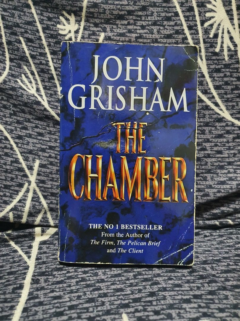 The Chamber by John Grisham (Category: Storybooks) located in Bulacan. Submitted by anthony_b01 (Listing ID 1470602106, Image 1). Description: - The Chamber by John Grisham - Mass Market Paperback - 30 pesos only Rfs: Decluttering space Location: SJDM, Bulacan Courier: Lalamove or J&T delivery.