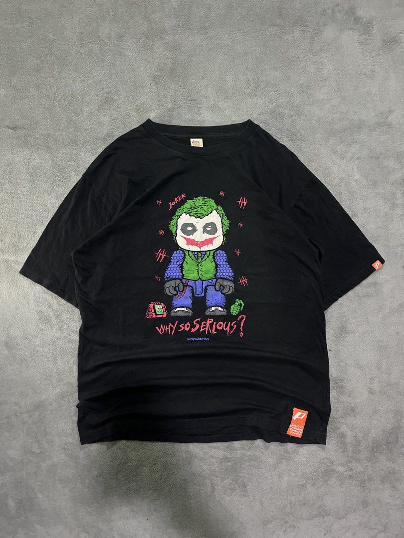 The Joker (Category: Tshirts & Polo Shirts ) located in Manila. Submitted by ichann.lrdzbl (Listing ID 1470670283, Image 1). Description: DIMENSION Width: 21.5 Length: 28 Size on tag: XL DETAILS Issue: Need Wash, Condition Rate: 9/10 Color Rate: 9/10.
