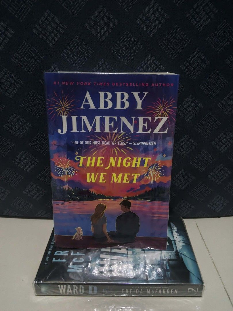 The Night We Met by Abby Jimenez (Category: Storybooks) located in Manila. Submitted by dumpy_rain (Listing ID 1470639807, Image 1). Description: The Night We Met by Abby Jimenez– ₱750 • US Edition Trade Paperback • Like new, sealed • Purchased from Fullybooked 💸 MOP: Gcash only 📤 MOD: Jnt Express.