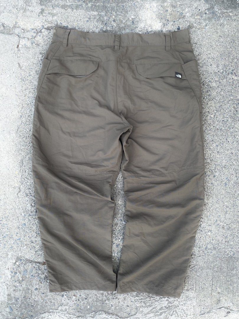 The North Face Nylon Trek Pants (Category: Activewear) located in Davao. Submitted by vanthriftfinds5 (Listing ID 1470643168, Image 3). Description: •Size: 36 on waist tag •Length: 36.5 •Hem: 9 Issue: have scratch on waist side (see last picture) but overall are in Good condition Color rate: 9.8/10 DM TO PURCHASE.📩 🏙️ Location: Davao City 8000 📌Shipping Nationwide. Payment First Basis. No COD. Can provide ids and vouch for your safety. Mode of