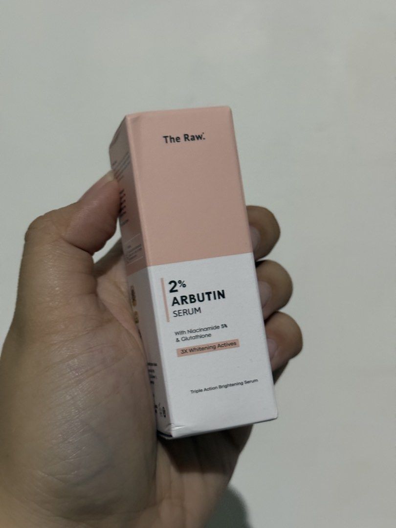 The Raw 2% Arbutin Serum (Category: Face Care) located in Lucena. Submitted by thedadadanielle (Listing ID 1470686534, Image 1). Description: Can sell 8 pcs for ₱3,600 only.