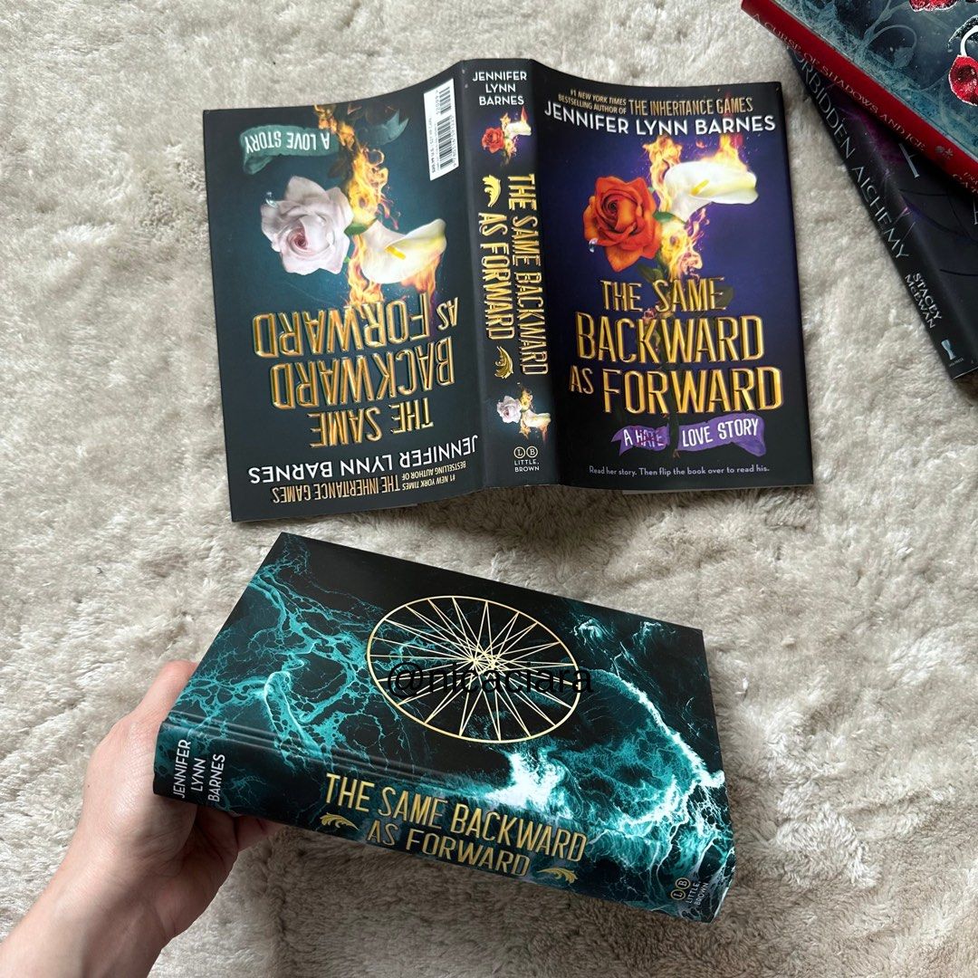 The Same Backward as Forward by Jennifer Lynn Barnes (Category: Storybooks) located in Dauis. Submitted by nicaciara (Listing ID 1470728256, Image 1). Description: 🔅Limited Deluxe Edition | Hardbound 🔅Sprayed Edges 🔅USA-bought 🔅Less ₱40 per book/set if you purchase 3 or more :) .