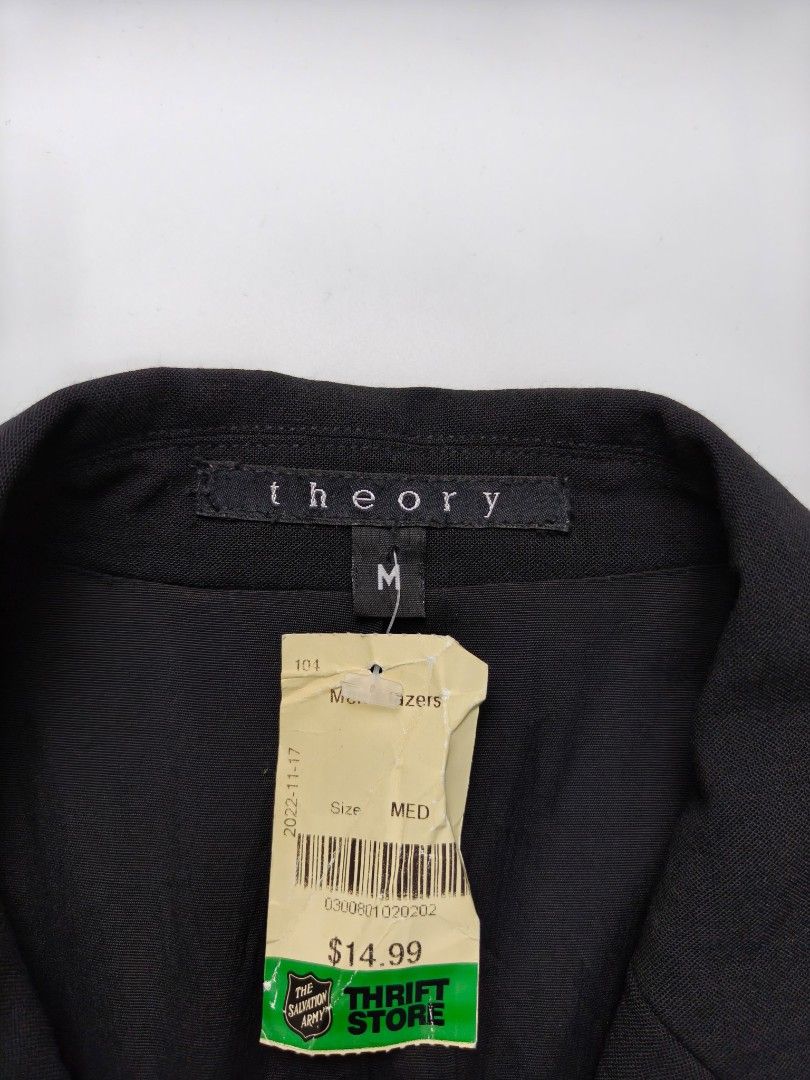 Theory Black Stretch Wool Blend Blazer 2 Button Made in USA Size M (Category: Coats, Jackets and Outerwear) located in Santa Cruz, Pampanga. Submitted by ragstofade (Listing ID 1470624926, Image 3). Description: All items are available, so no need to ask "Is this available?" Please read the description first No need to ask for the last price. Just send a direct offer Please don't ask for extra photos or photos of worn items unless you have paid o