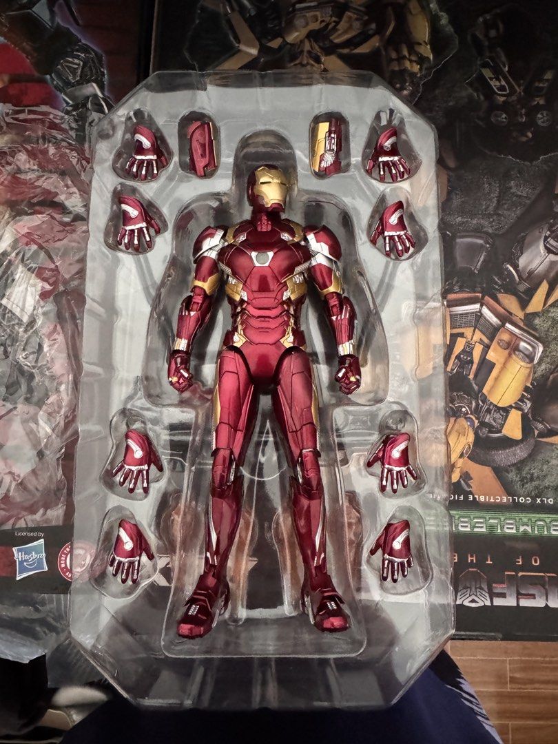 Threezero DLX Iron Man Mark 46 (Category: Figurines & Statues) located in Davao. Submitted by muhammadbalindong (Listing ID 1470560255, Image 1). Description: - Figure: Threezero DLX Iron Man Mark 46 - Scale: 1/12 - Articulation: Fully poseable collectible figure - Paint: High-quality, realistic metallic finish - Accessories: Multiple interchangeable hands and arm missile parts - Inclusion: Original box and instruction manual included - Condition