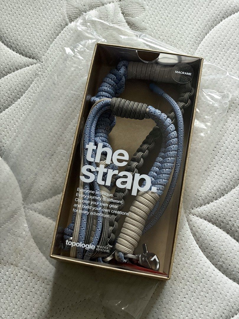 Topologie Macrame Crossbody Strap (Chambray) (Category: Cross-body Bags) located in Makati City. Submitted by tobaccovanille (Listing ID 1470589779, Image 1). Description: Topologie Macrame Crossbody Strap (Chambray) RFS: This is an extra strap I never used.