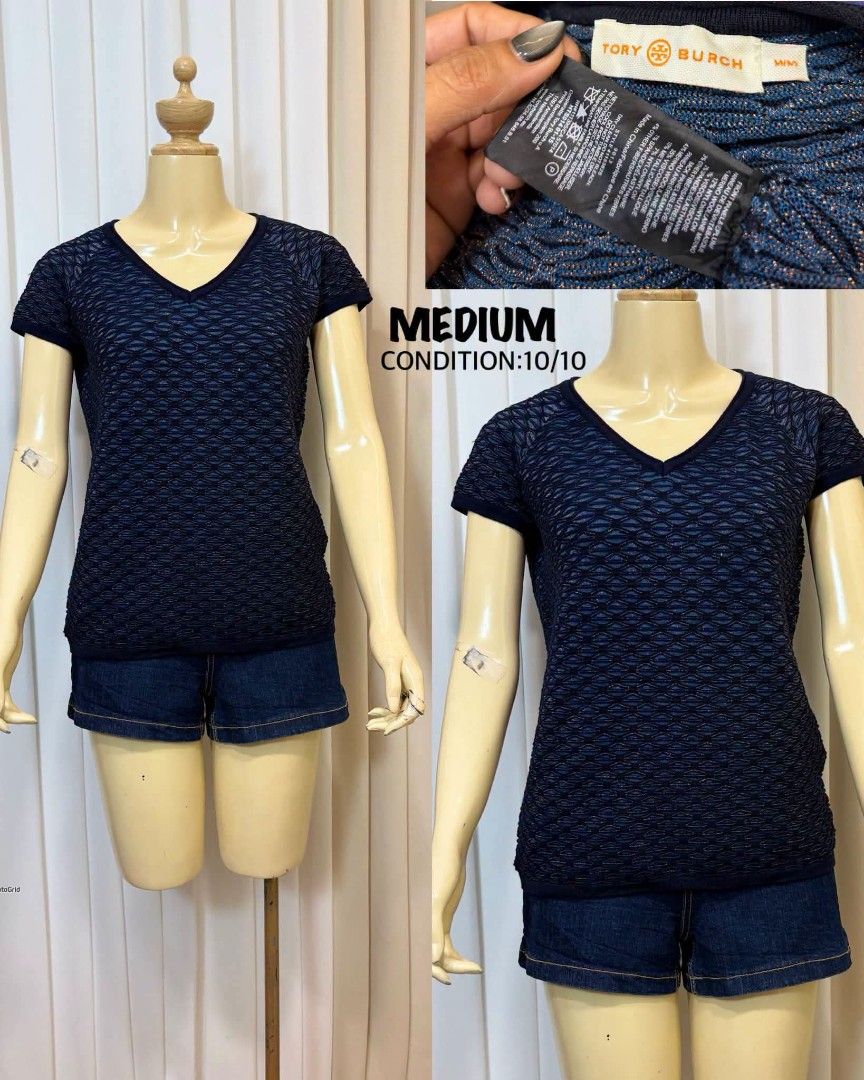 TORY BURCH (Category: Blouses) located in Davao. Submitted by jedee31 (Listing ID 1470589152, Image 1). Description: Tory Burch Knit Top (Medium) 💫 Condition: 10/10 (Super fresh!) Size: Medium Brand: Tory Burch.