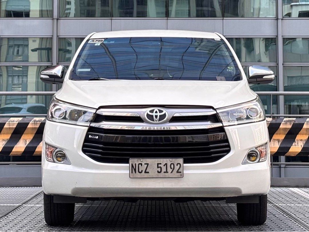 Toyota Innova (Category: Used Cars) located in Makati City. Submitted by maby_latido05 (Listing ID 1470616051, Image 1). Description: 2017 Toyota Innova 2.8 V AT Diesel‼️🔥 165k All in Cashout! 2 YRS - Php 38,413 3 YRS - Php 27,754 4 YRS - Php 23,014 Chattel & Insurance included! FREE Transfer of Ownership FREE Detailing FREE Bank Processing 1st owner Well-maintained 75k km Mileage Plate ends in 2 2.8L Turbo Diesel Engine Keyless entry Push butto