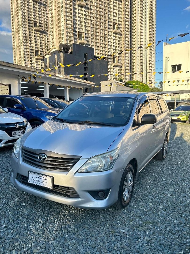 Toyota Innova J DSL Manual (Category: Used Cars) located in Pasig City. Submitted by pureocean-057512 (Listing ID 1470644310, Image 2). Description: 2014 TOYOTA INNOVA J DIESEL 2.5L MANUAL TRANSMISSION Downpayment: ₱125,700 ✅ ZERO PROCESSING UNTIL NOV 13&14 ONLY ✅ ⚠️ LIMITED SLOTS ONLY ⚠️ Thermalyte 104tkms mileage Manual transmission Diesel engine 5 ending plate PLEASE CALL HANNAH: 0961.581.3937 𝐒𝐡𝐨𝐰𝐫𝐨𝐨𝐦 𝐥𝐨𝐜𝐚𝐭𝐢𝐨𝐧: We are located 