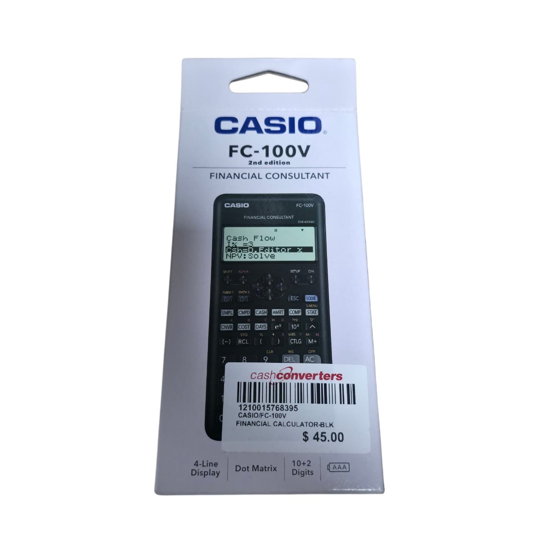 TP-Casio FC-100V Financial Calculator, Hobbies & Lifestyle, Stationery ...