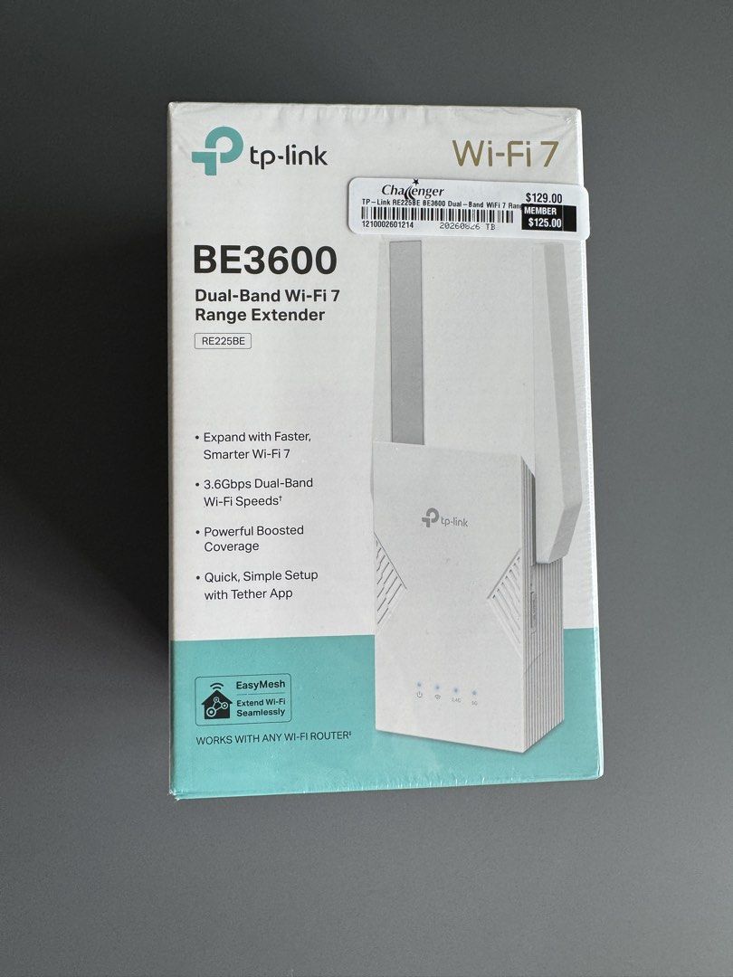 TP-Link BE3600 Dual-Band Wi-Fi 7 Range Extender RE225BE, Computers ...