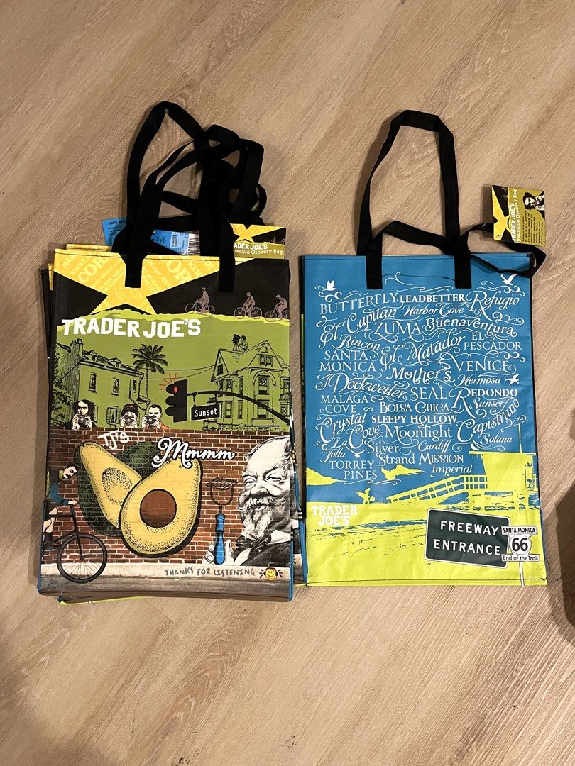 Trader Joe’s (Category: Tote Bags) located in Paranaque City. Submitted by xysabelle (Listing ID 1470658711, Image 3). Description: From US to PH 🇵🇭🇺🇸 Tote bags, insulated bags, grocery bags Will ship first week of November ETA 2-3 months Limited stocks available! Send PM for orders 🤍 📍BF Homes, Parañaque.