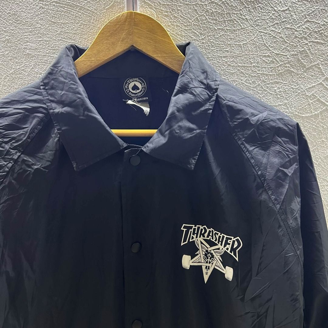 TRASHER COACH JACKET (Category: Coats, Jackets and Outerwear) located in Caloocan City. Submitted by j3ngsanity (Listing ID 1470589981, Image 2). Description: GOOD AS NEW DIMES : 23x29.