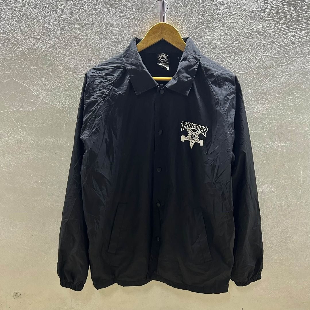TRASHER COACH JACKET (Category: Coats, Jackets and Outerwear) located in Caloocan City. Submitted by j3ngsanity (Listing ID 1470589981, Image 1). Description: GOOD AS NEW DIMES : 23x29.