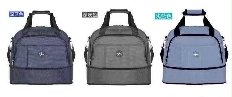 Travel Duffle Bag Hand Carry (Category: Backpacks) located in Manila. Submitted by townlites (Listing ID 1470565609, Image 1). Description: Lalamove delivery with shipping fee Available color navy blue, gray, light blue Size: 35 x 20 x 40 cm Closure type: zipper Duffle Bag Traveling hand carry bag Brand new Quality product.