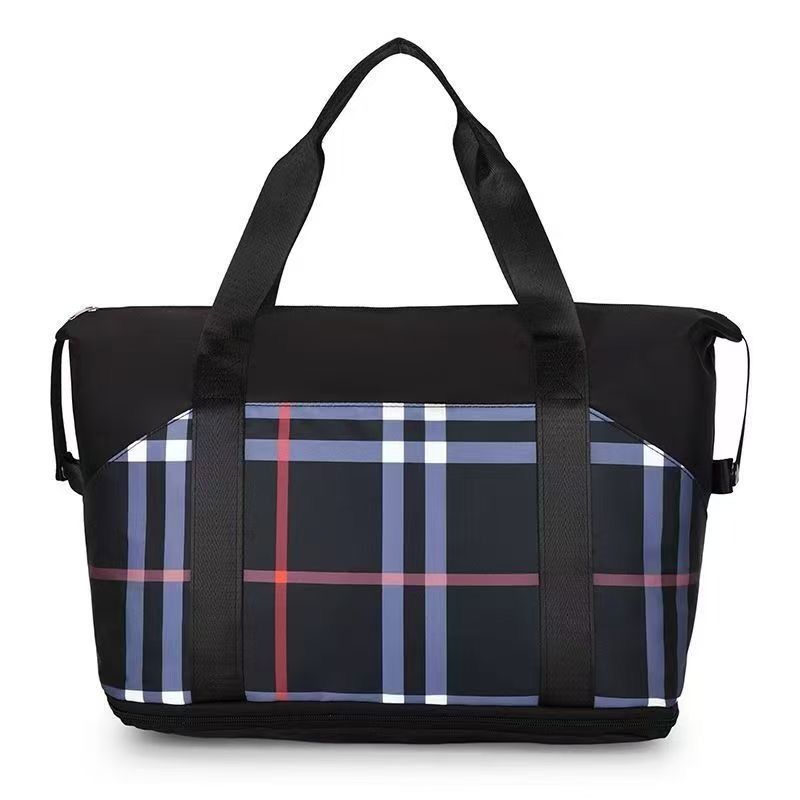 Travel Stripe Duffle Bag Hand Carry (Category: Backpacks) located in Manila. Submitted by townlites (Listing ID 1470568622, Image 1). Description: Lalamove delivery with shipping fee Size: 21 x 22 x 29 cm Closure type: zipper Stripe design Duffle Bag Traveling hand carry bag Brand new Quality product.