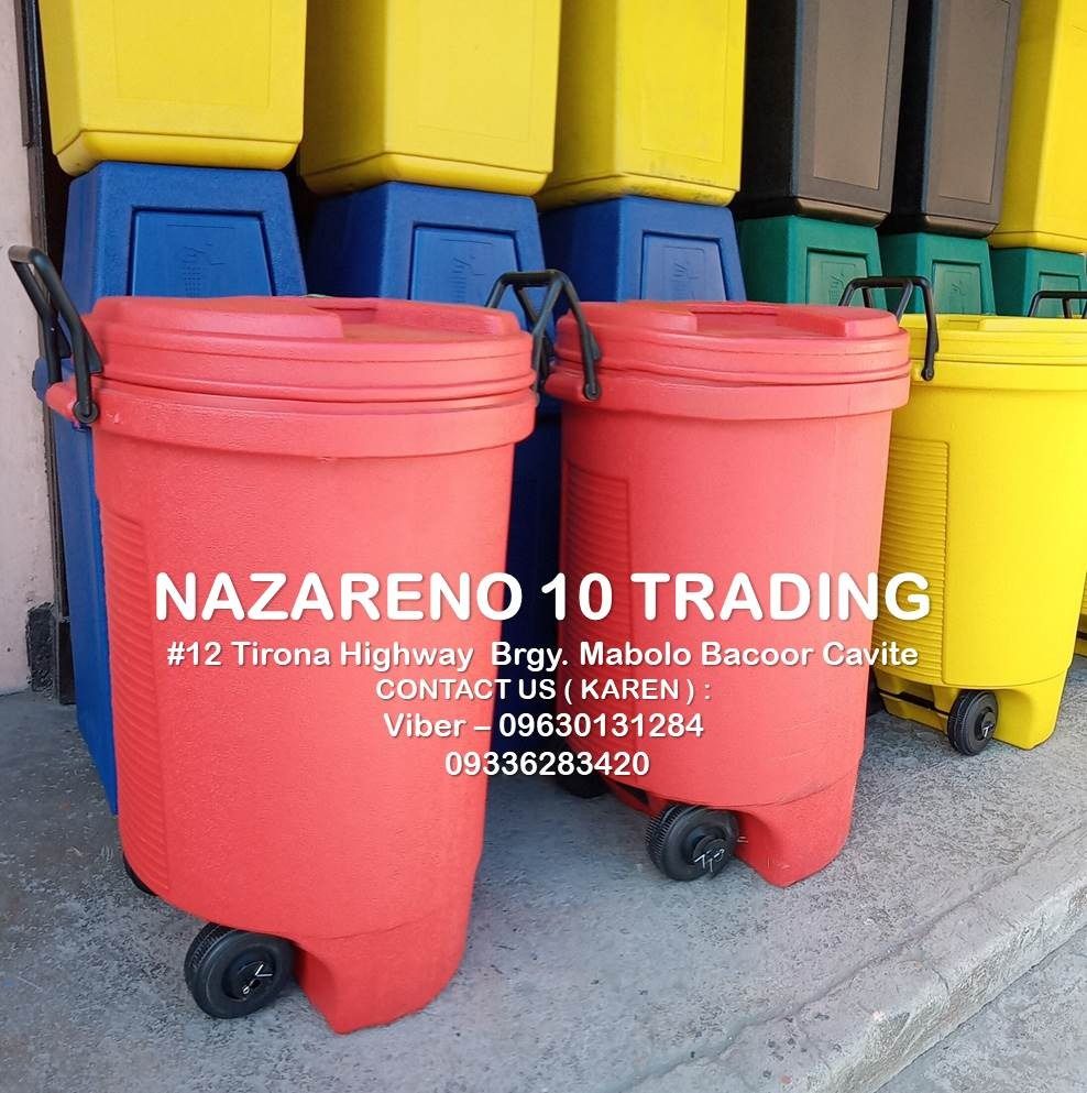 Trolling Bin Trash bin With Wheels 150 Liters (Category: Looking For) located in Bacoor. Submitted by kajezame.2021 (Listing ID 1470592728, Image 1). Description: Trolling Bin Trash bin With Wheels 150 Liters For More Details and Discount Contact Ms. Karen NAZARENO 10 TRADING 0963 0131 284 0933 6283 420 0956 7028 557 0933 8559 510 Landline: Look for Ms. Karen (046 ) 416 3920 Also available: • Traffic cone • Parking Block stopper • Hooded trash bi