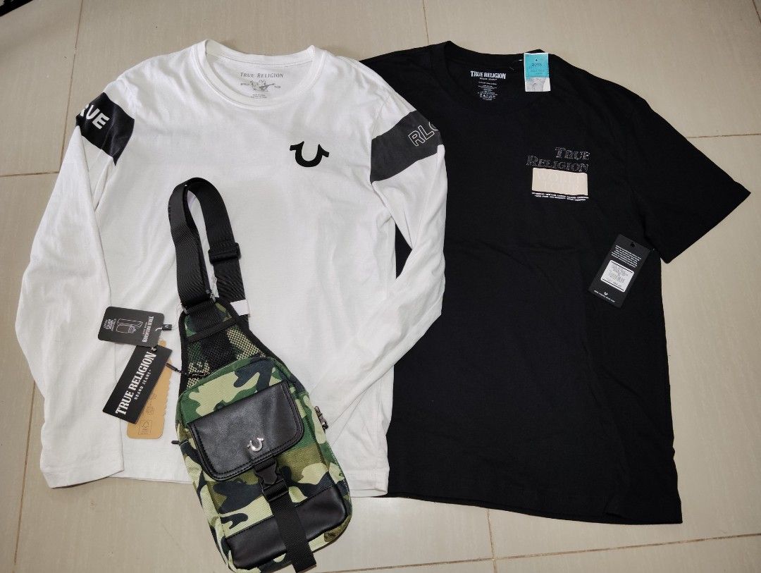 Tru Religion Bundle (Category: Activewear) located in Gapan. Submitted by momsbasement (Listing ID 1470614603, Image 1). Description: True religion Bundle bag shirt long sleeve 3000 Pesos Aspack .