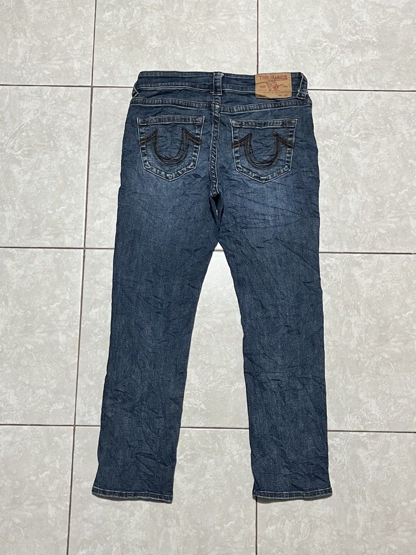 True Religion Men’s Jeans (Category: Jeans) located in Manila. Submitted by nycts (Listing ID 1470572259, Image 3). Description: True Religion Jeans Waist 32 — 34 Length 39 Hem 7 Like new Stretchable Product color may slightly vary due to photographic lighting‼️ Courier: J&T Mode of payment: Gcash / PayMaya / Gotyme Direct message if interested 📩.