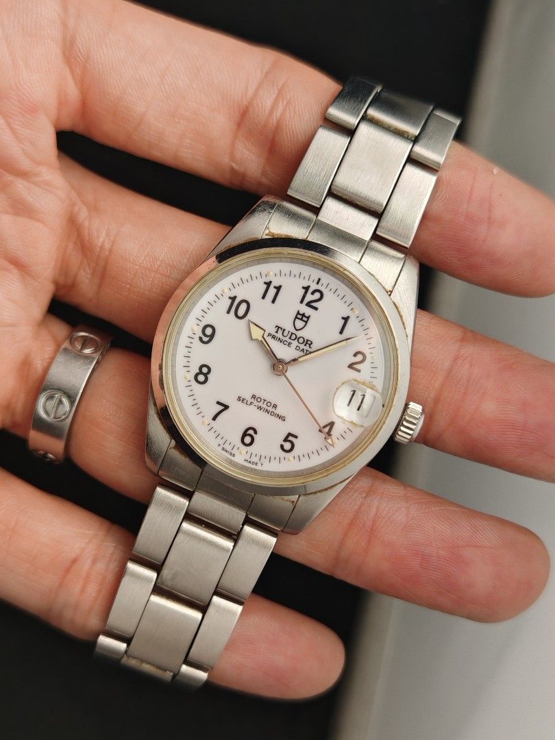 Tudor Ranger 32mm (Category: Women's Watches) located in San Juan City. Submitted by MW_888 (Listing ID 1470707742, Image 1). Description: Tudor Ranger 32mm Ref 72000 B serial, 1998 'Rolex crown and caseback' 8.8/10 condition Inclusions: watch, original Tudor bracelet fit to approx 7.8" wrist (complete links if not mistaken) and watch case *photo reference on 6.5" wrist 85k.