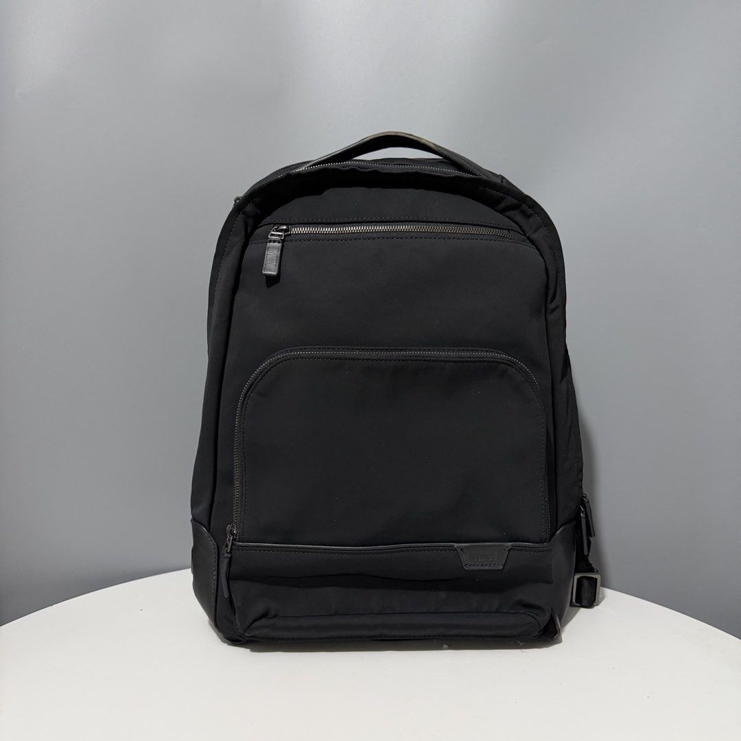 TUMI Harrison Warren Backpack Black (Category: Backpacks) located in Manila. Submitted by thrifts.el (Listing ID 1470618859, Image 1). Description: TUMI Harrison Warren Backpack Black -good for business travel, Tech carry, Daily commuting & Office Use. Excellent Condition 10/10 Color Rate Issues: minor rubbing on leather corner Price. 6,580 Loc. South Caloocan Courier. J&T/Flash Express .