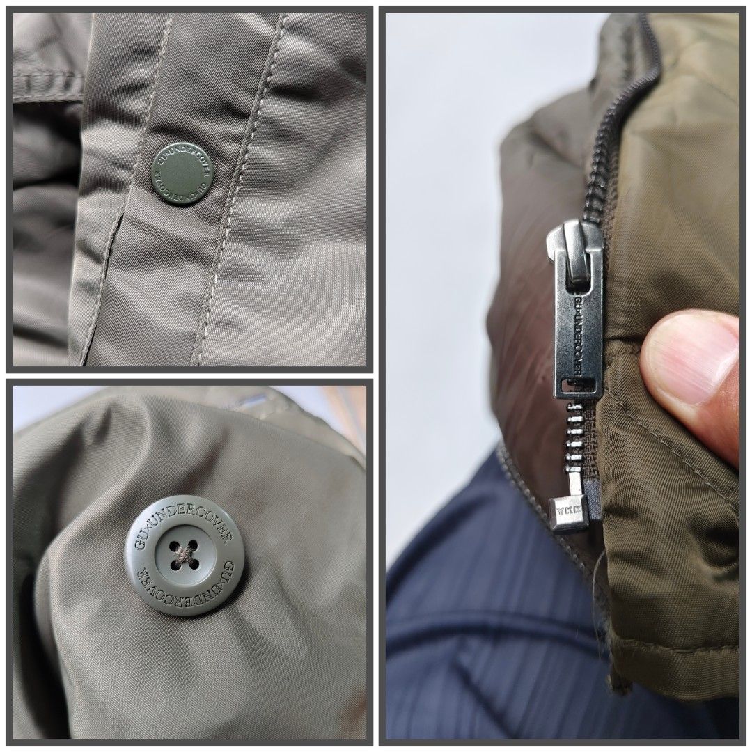UNDERCOVER X GU boxy fit parka jacket (Category: Coats, Jackets and Outerwear) located in Baguio. Submitted by archival_thrifted.ph. (Listing ID 1470623273, Image 3). Description: FOR SALE‼️ .UNDERCOVER X GU BOXY FIT PARKA PADDED JACKET . EXCELLENT CONDITION .LARGE ON TAG .PHP 2800 PLUS SF .❌❌ COP/COD .MOP GCASH .COURIER J&T .BAGUIO AREA .DM FOR SURE BUYER TY.