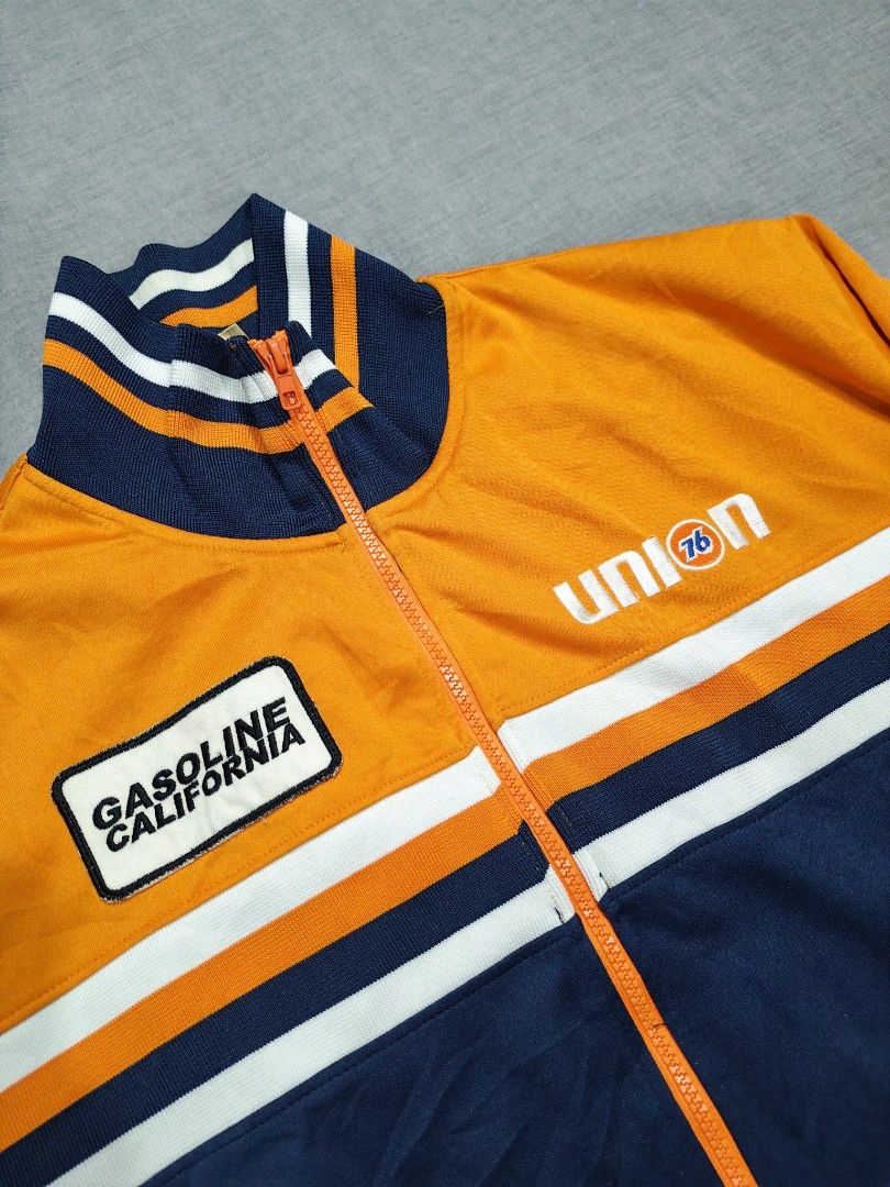 Union 76 lubricants track jacket (Category: Coats, Jackets and Outerwear) located in Baguio. Submitted by used_clothing2600 (Listing ID 1470575022, Image 3). Description: Union 76 lubricants track jacket size large verygood condition pit to pit 23 length 28 shoulders 21 sleeve length 24.5 P 680.