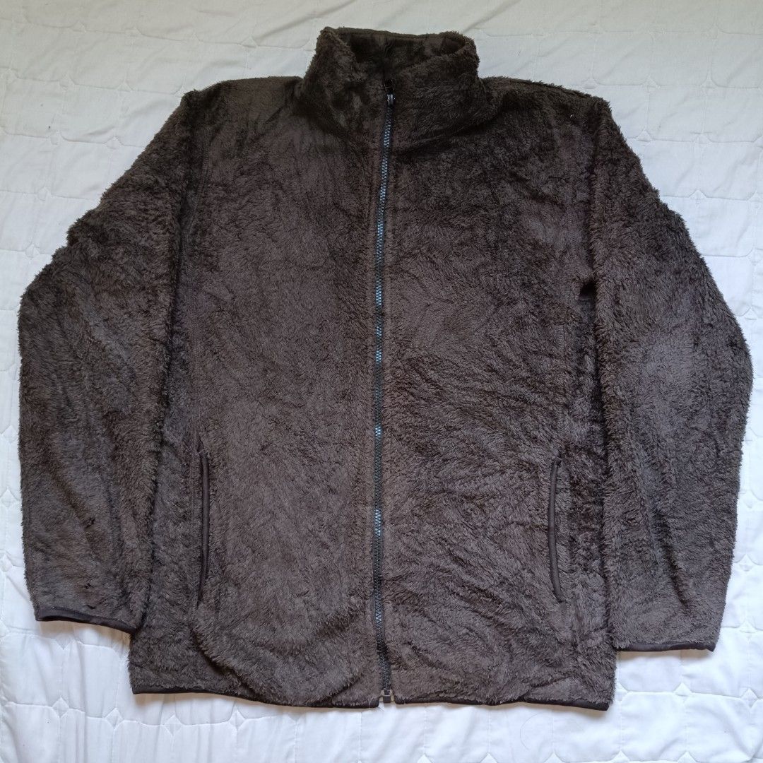 Uniqlo Brown Fleece Full-Zip Jacket (Category: Coats, Jackets and Outerwear) located in Santa Cruz. Submitted by oreosthrift.co (Listing ID 1470647396, Image 2). Description: PRELOVED CLOTHING † handpicked & carefully selected quality pieces • affordable prices DM to claim 📩.