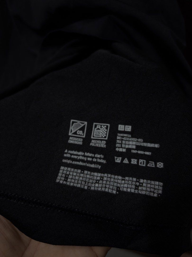Uniqlo Drifit Polo Black (Category: Tshirts & Polo Shirts ) located in Davao. Submitted by workmensph (Listing ID 1470595075, Image 3). Description: Size Large 20” x 28.5” As New.