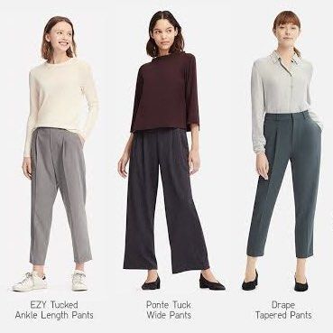 Uniqlo Drape Trouser (Category: Other Bottoms) located in Carmona. Submitted by mrll_ (Listing ID 1470567164, Image 1). Description: Uniqlo drape Pants in Black (Size S). Clean and good condition with inner tags intact. Just needs ironing. Price negotiable. Rfs Decluttering.