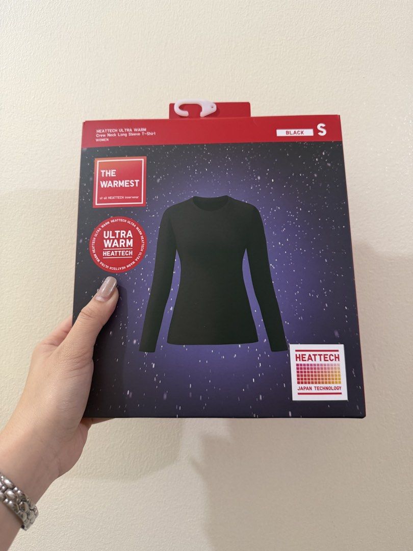 Uniqlo Heattech Ultra Warm (Category: Longsleeves) located in Manila. Submitted by nanabunz (Listing ID 1470684502, Image 1). Description: Uniqlo Heattech Ultra Warm - Crew neck long sleeve t-shirt - Size: S (fits bust 77-83 cm) - Brand new in original sealed packaging, never opened.