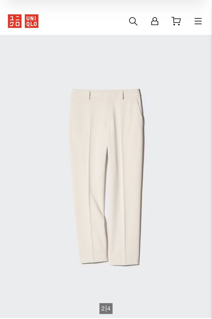Uniqlo Smart Ankle Pants (Category: Other Bottoms) located in Guagua. Submitted by clothingbyl (Listing ID 1470579960, Image 2). Description: Feel free to message ♥️ Vie J&T. W- 15” L- 36”.