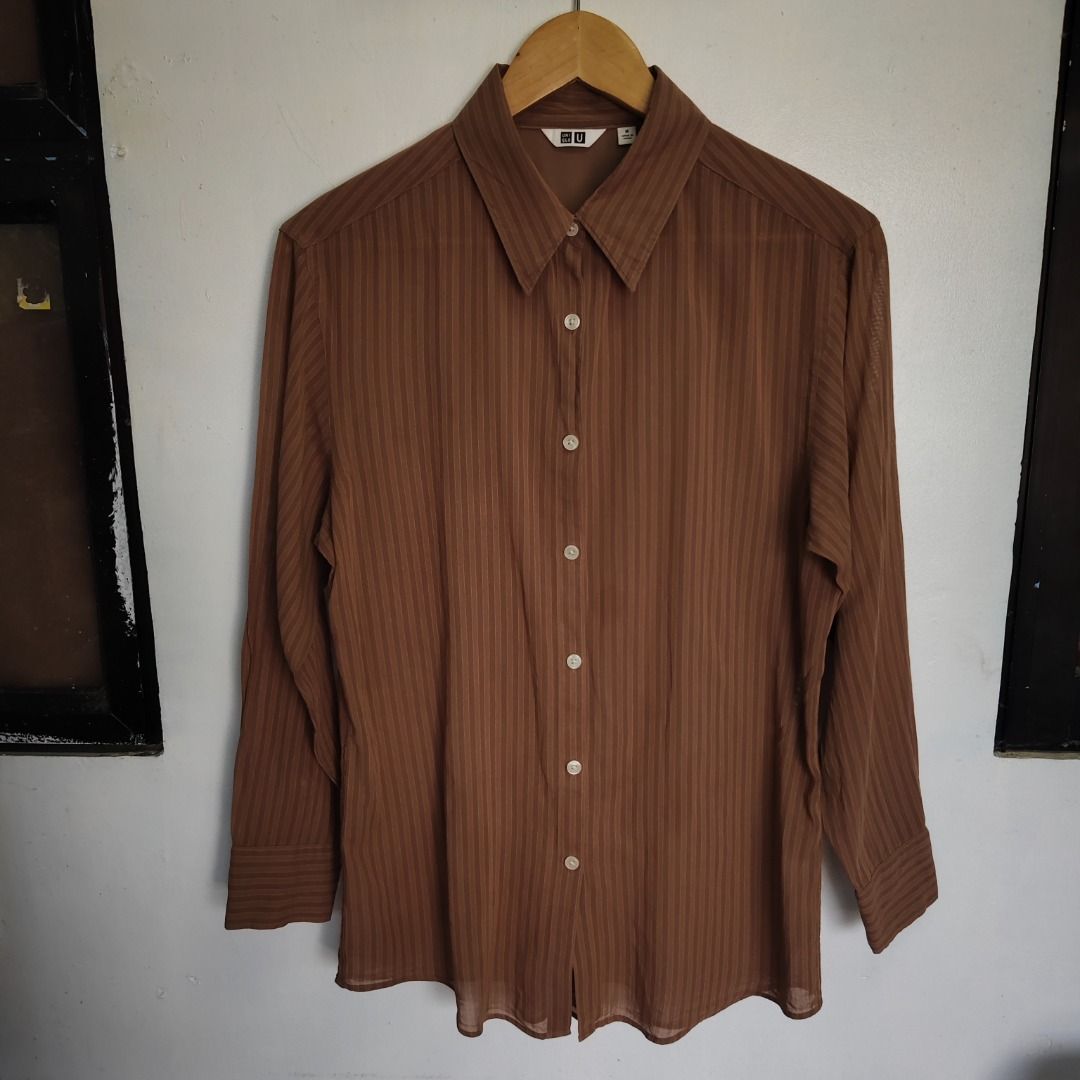 UNIQLO U sheer striped longsleeve (Category: Longsleeves) located in Davao. Submitted by jcshop27 (Listing ID 1470558794, Image 2). Description: .