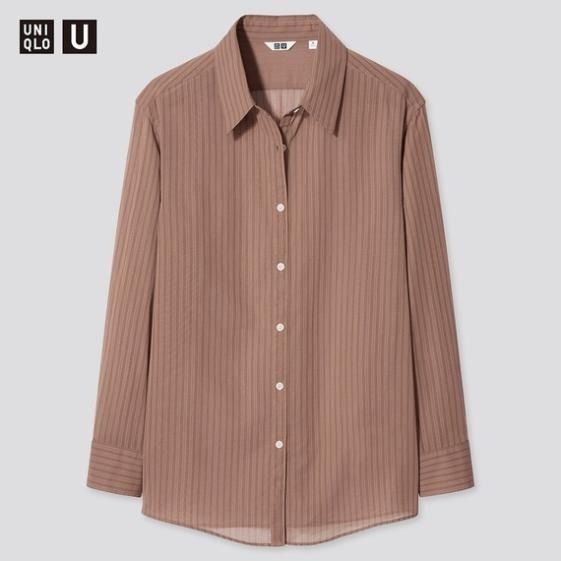 UNIQLO U sheer striped longsleeve (Category: Longsleeves) located in Davao. Submitted by jcshop27 (Listing ID 1470558794, Image 1). Description: .