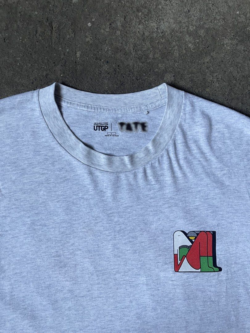 Uniqlo UTGP x Tate Graphic Tee (Category: Tshirts & Polo Shirts ) located in Santiago. Submitted by ace.stuff (Listing ID 1470627799, Image 3). Description: No issues Like new Gray color Large on tag Beefy neckline DM to purchase .