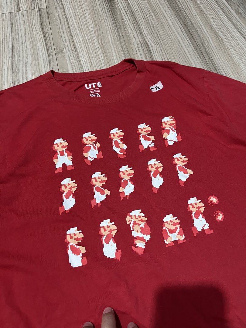 Uniqlo x SuperMario tees (Category: Tshirts & Polo Shirts ) located in Lipa City. Submitted by hoywilliam (Listing ID 1470713954, Image 2). Description: Uniqlo x Supermario Shirt( medium to L) Width-21 Length-27 Best fit medium to large Red color for only 450 free shipped Location-Lipa City Batangas📍.