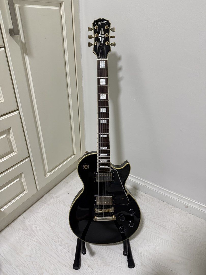 Percusion Instruments Diy used Epiphone Les Paul Custom electric guitar, Hobbies & Lifestyle ...