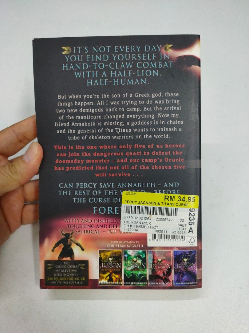 [Used] Percy Jackson and the Titan's Curse by Rick Riordan (YA ...
