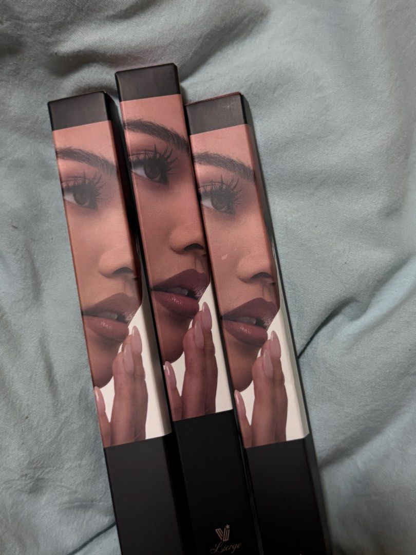 V x Lierge by Vice Cosmetics (Category: Makeup) located in Caloocan City. Submitted by ashiann (Listing ID 1470655117, Image 1). Description: ₱350 each only swatched, wrong shade for me 🥹 DM if interested .